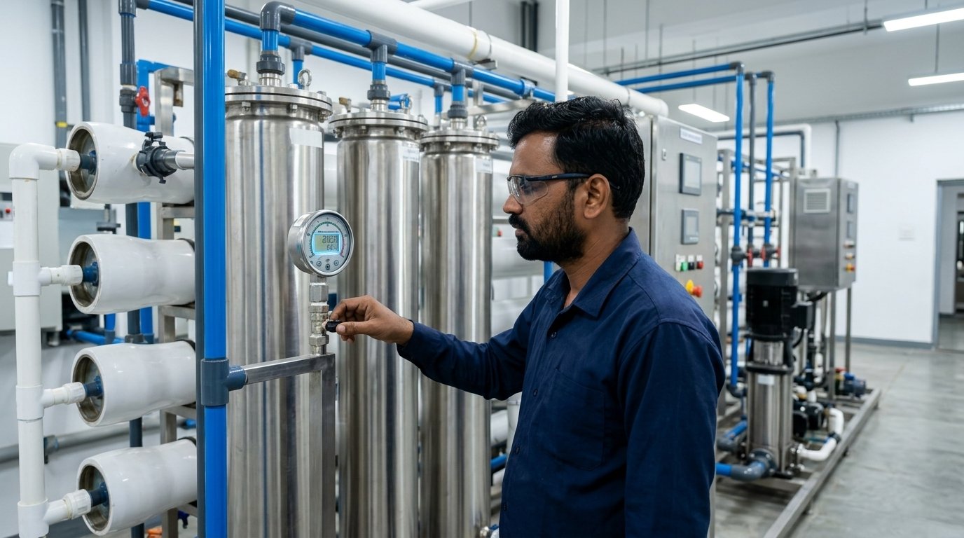 Commercial Industrial RO Plant Indian Technician